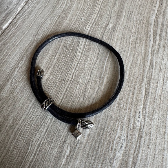 David Yurman Black Rope Bracelet - Picture 2 of 4